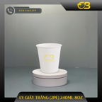 Ly giấy trắng (2PE) 240ml