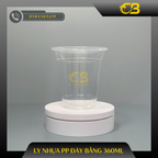 Ly nhựa PP đáy bằng 360ml