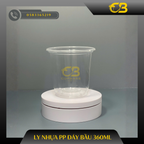Ly nhựa PP đáy bầu 360ml