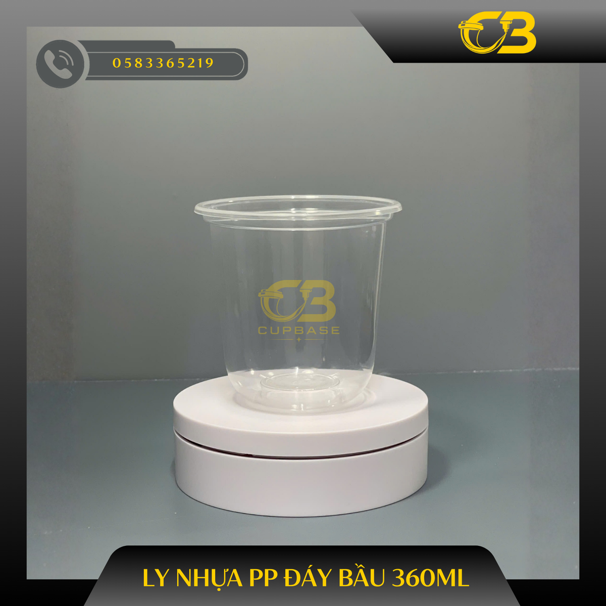 Ly nhựa PP đáy bầu 360ml