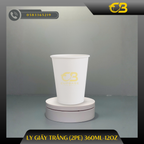 Ly giấy trắng (2PE) 360ml
