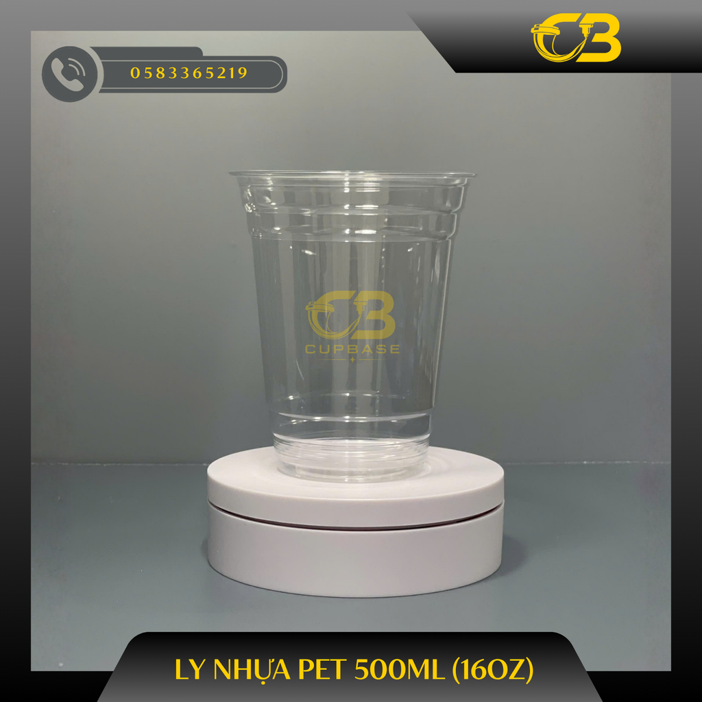 Ly nhựa PET 500ml (16oz)