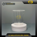 Ly nhựa PP đáy bầu 500ml