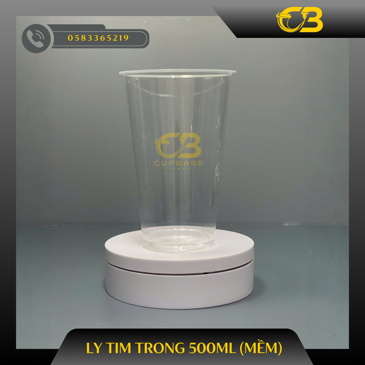Ly tim trong 500ml (mềm)