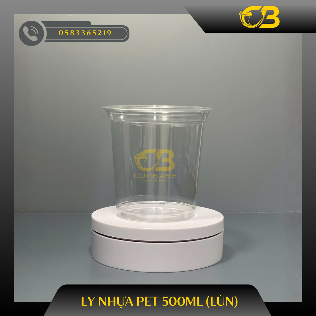 Ly nhựa PET 500ml (16oz) LÙN