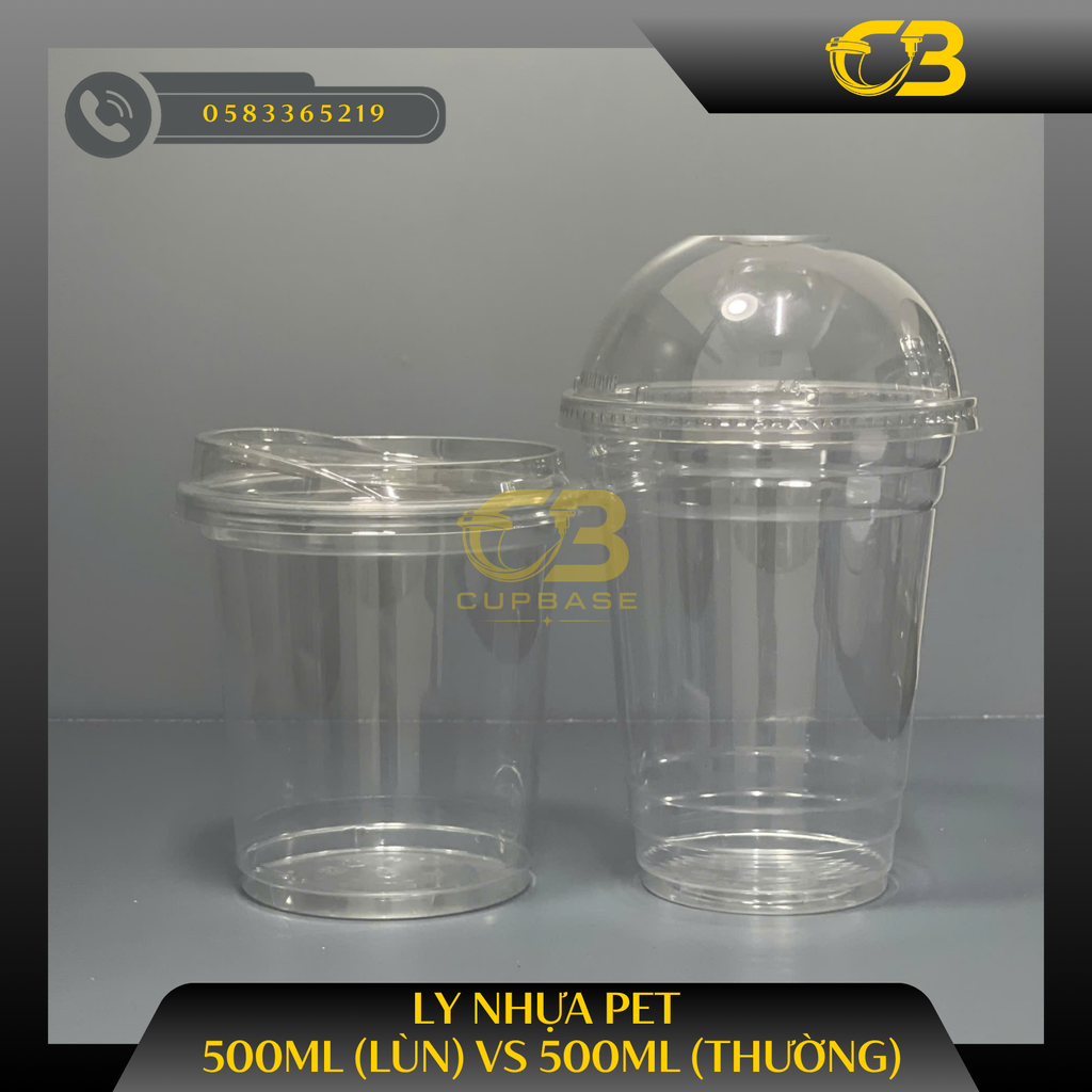 Ly nhựa PET các size