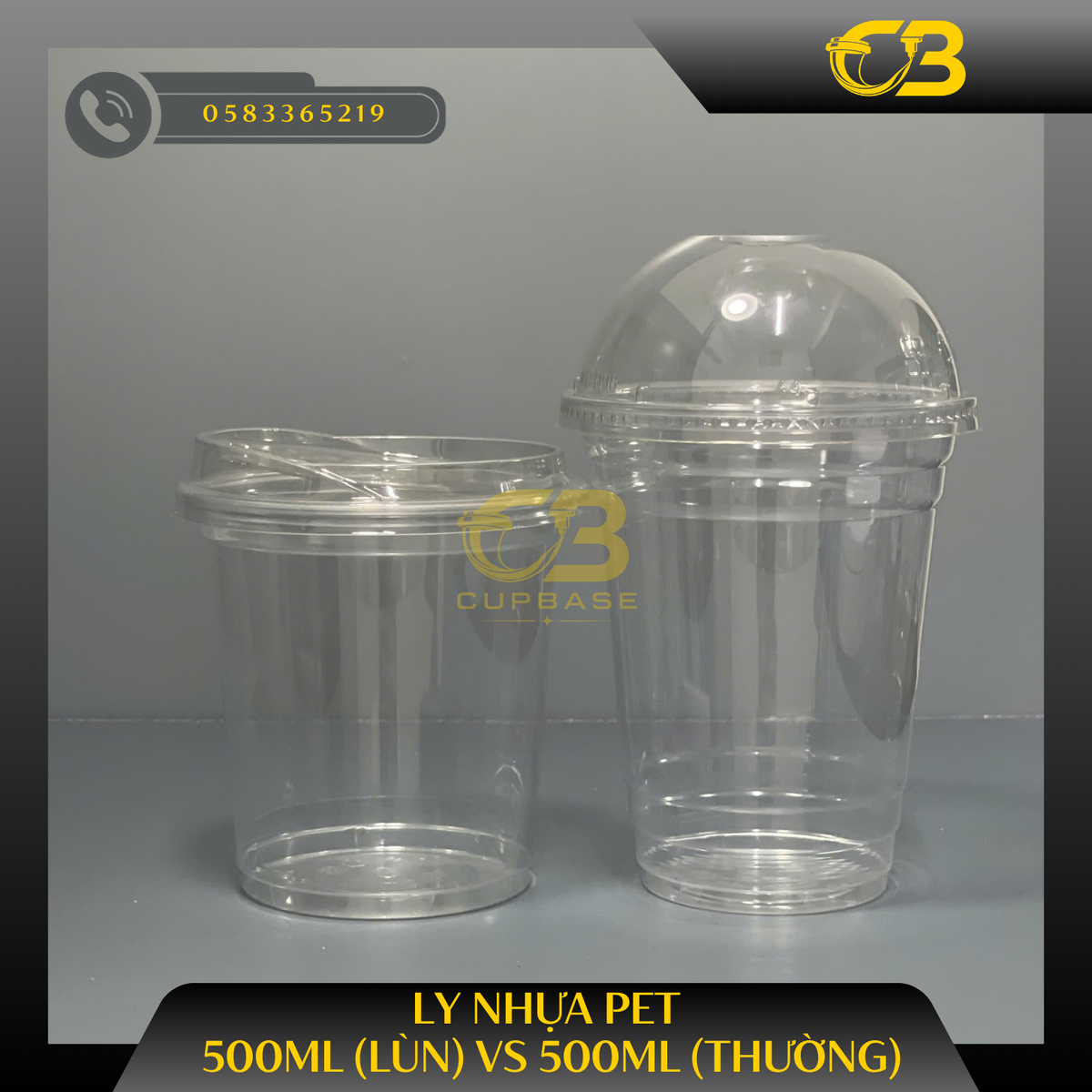 Ly nhựa PET các size