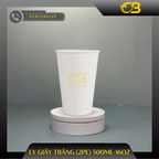 Ly giấy trắng (2PE) 500ml