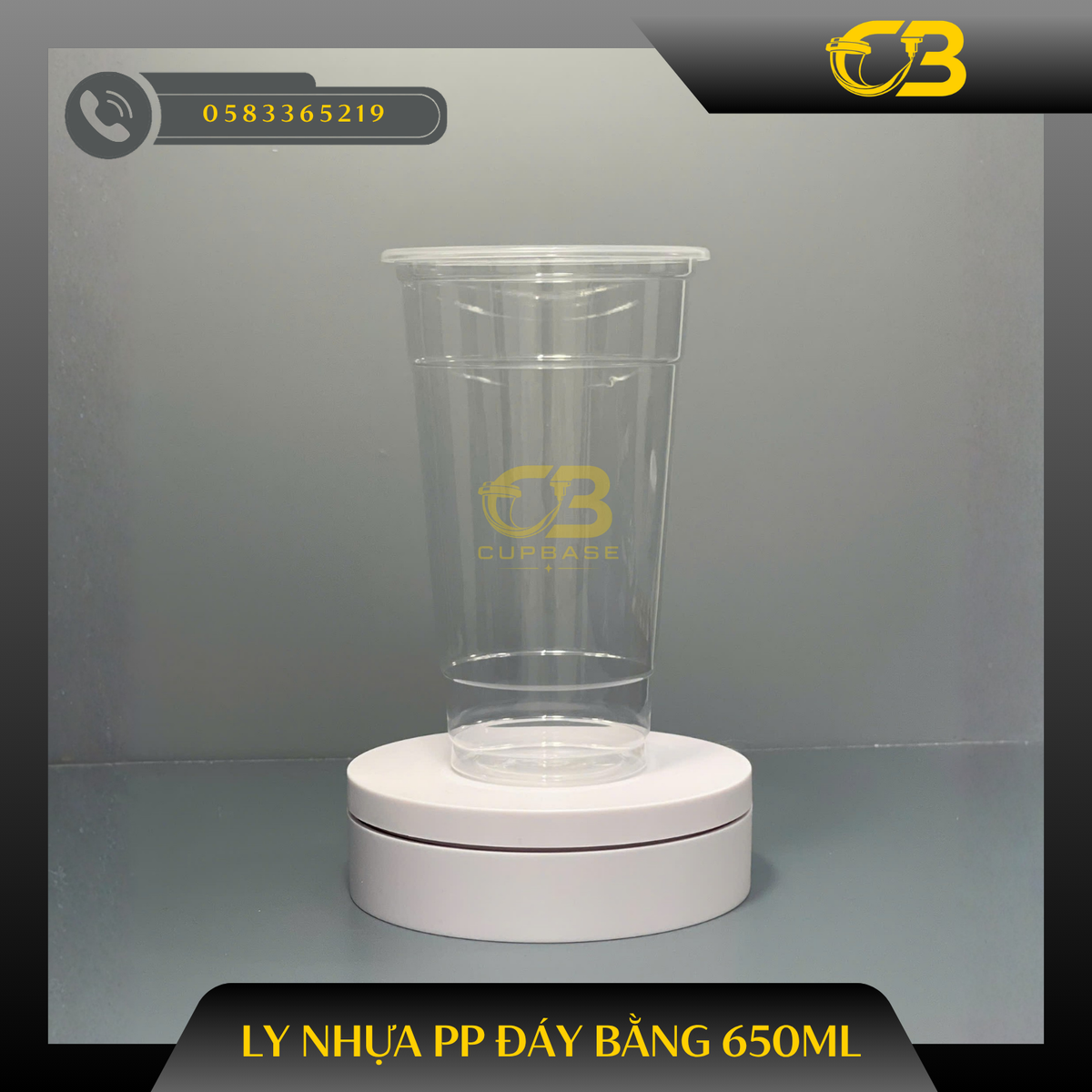 Ly PP đáy bằng 650ml