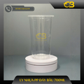 Ly nhựa PP đáy bầu 700ml