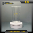 Ly nhựa PP đáy bầu 700ml