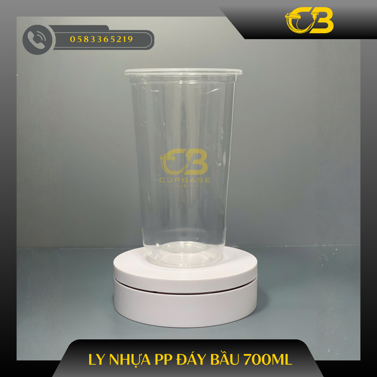 Ly nhựa PP đáy bầu 700ml