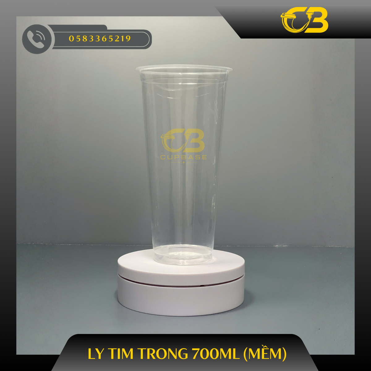 Ly tim trong 700ml (mềm)