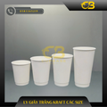 Ly giấy Kraft trắng các size