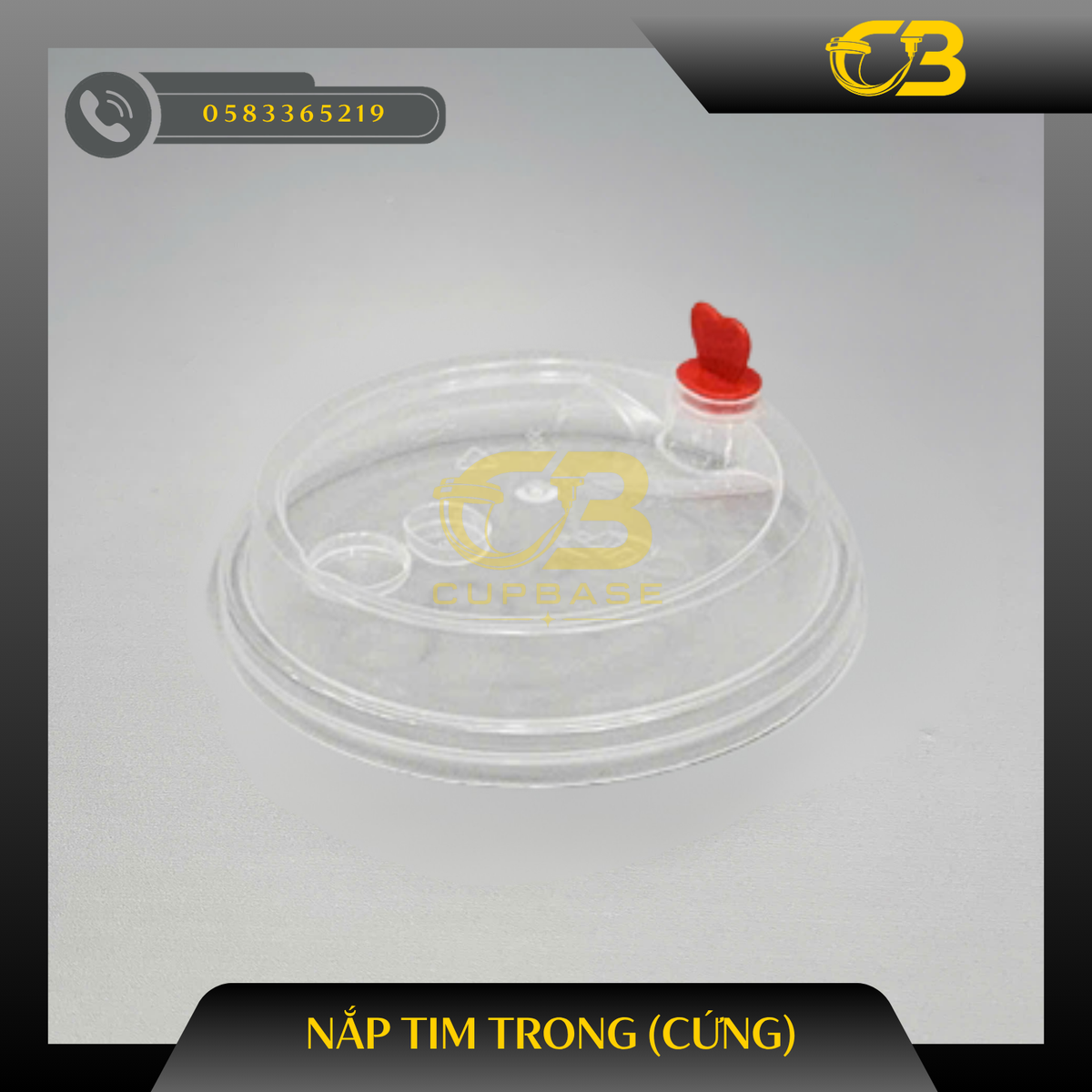 Ly tim nhám 500ml (cứng)